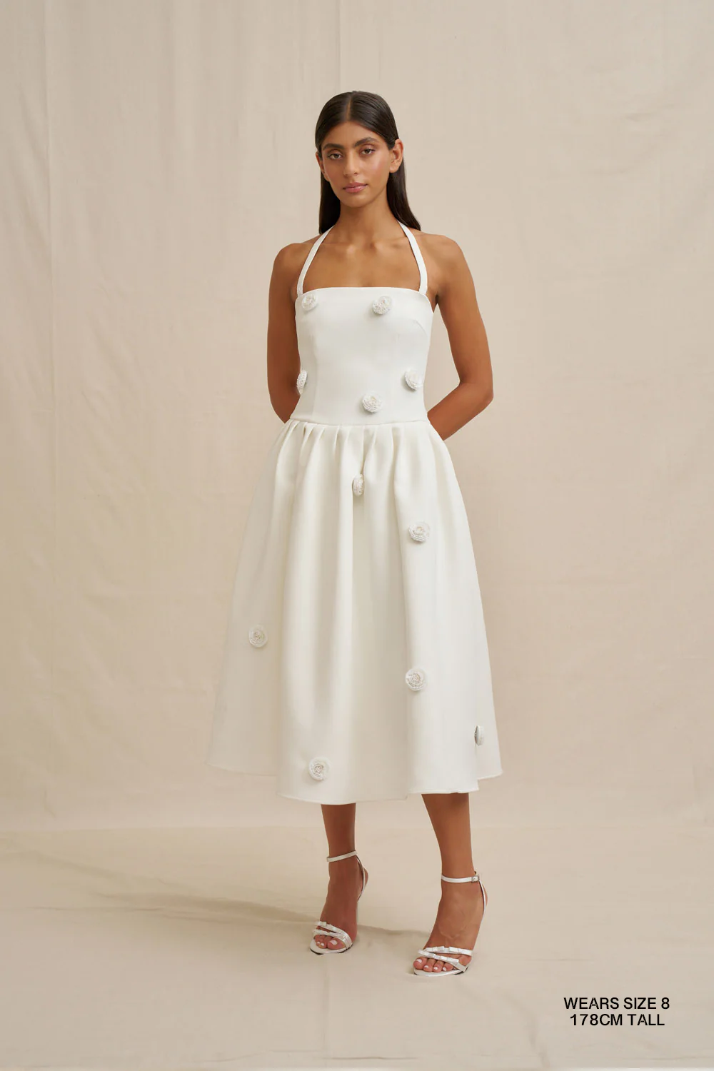 PRE-ORDER | Anita Spot Halter Dress - Image 3