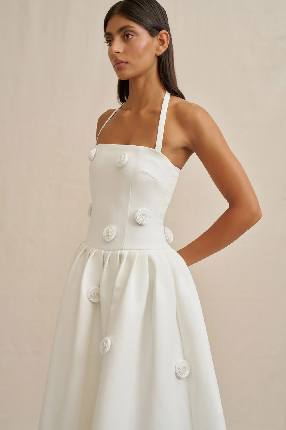 PRE-ORDER | Anita Spot Halter Dress - Image 5