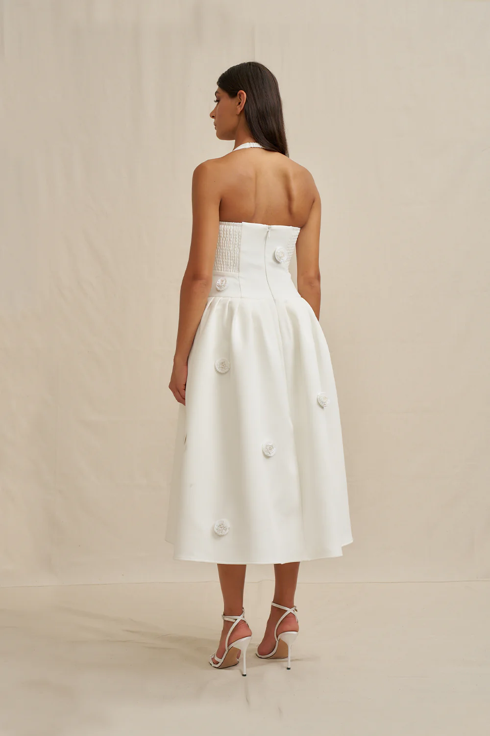 PRE-ORDER | Anita Spot Halter Dress - Image 6