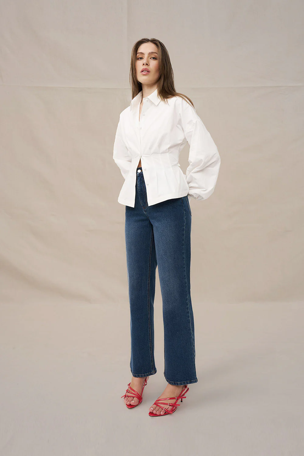 Belinda Blouse Top - Ivory - Image 3