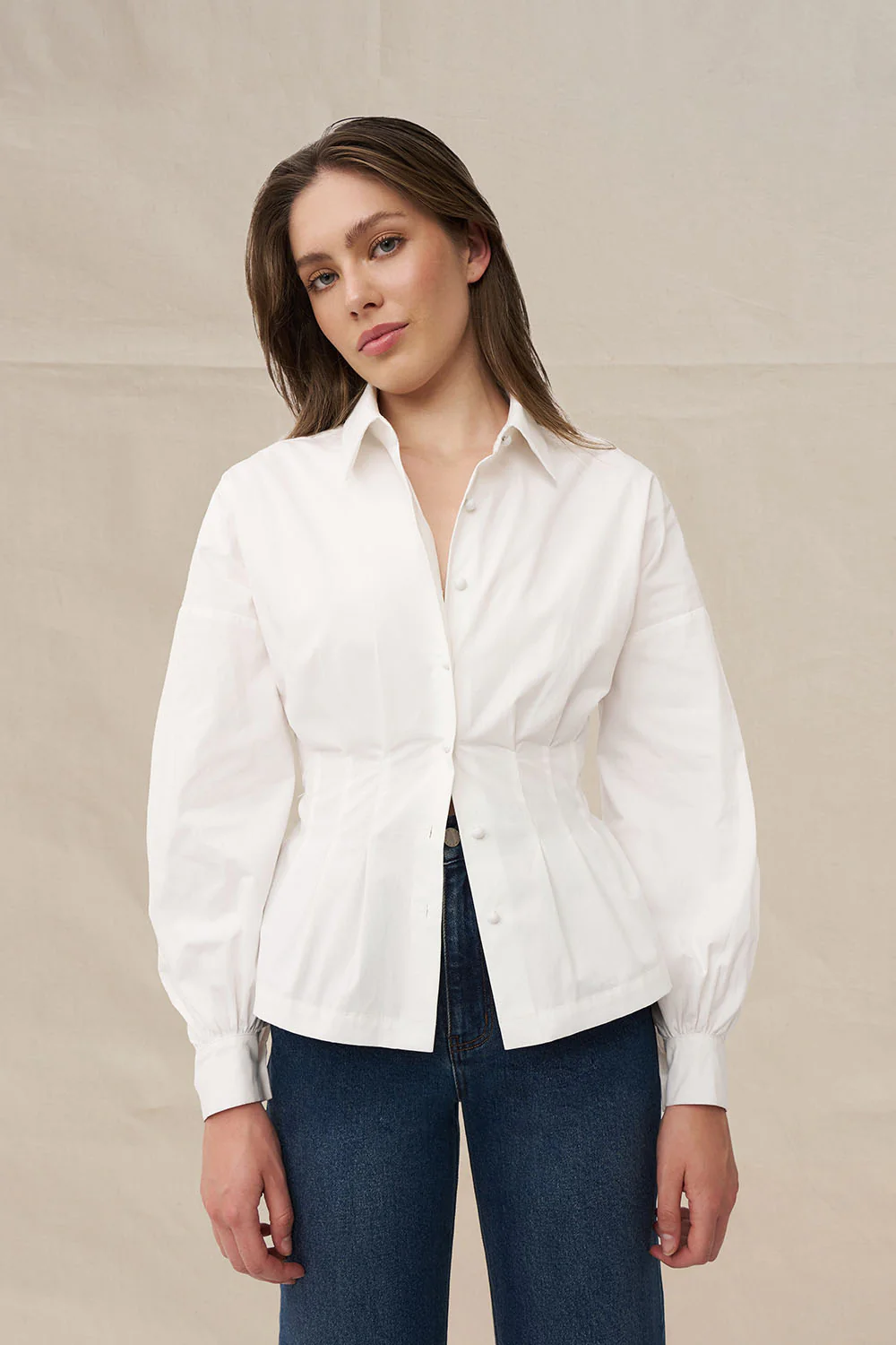 Belinda Blouse Top - Ivory - Image 4