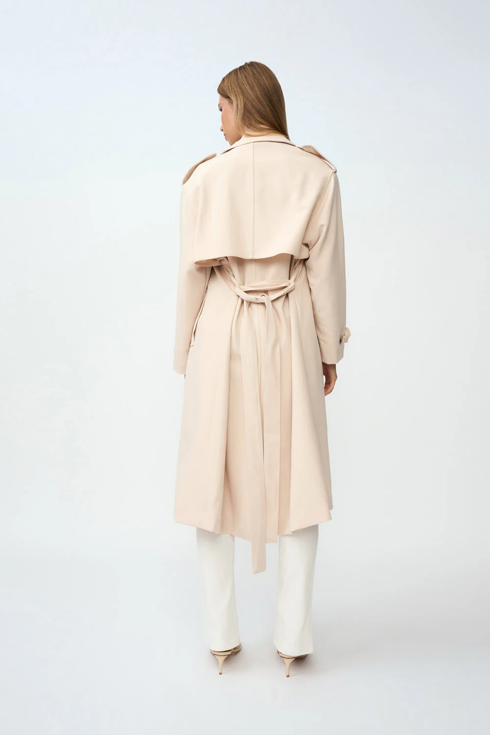 Blair Belted Trench Coat - Sand - Image 3