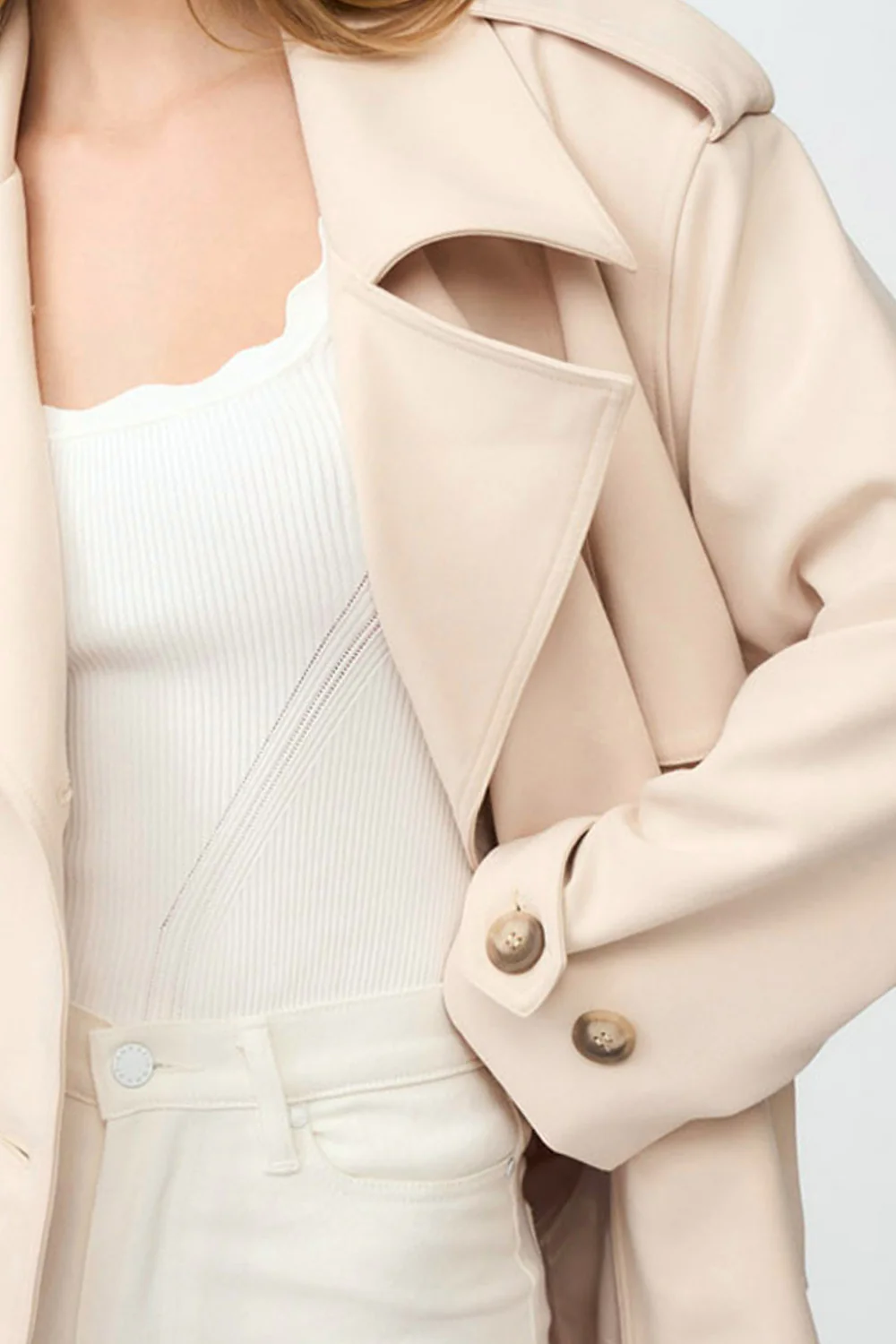 Blair Belted Trench Coat - Sand - Image 4