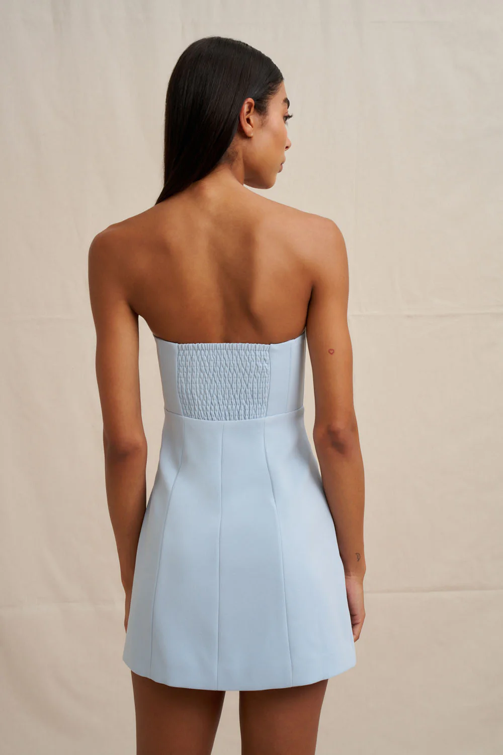 Celeste Mini Dress - Pastel Blue - Image 4