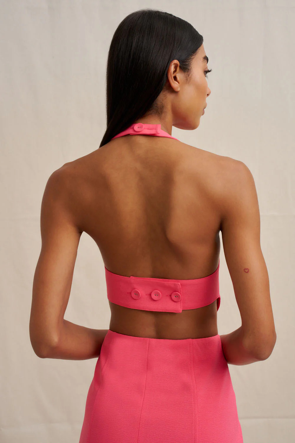 Chloe Shell Top - Coral Pink - Image 6