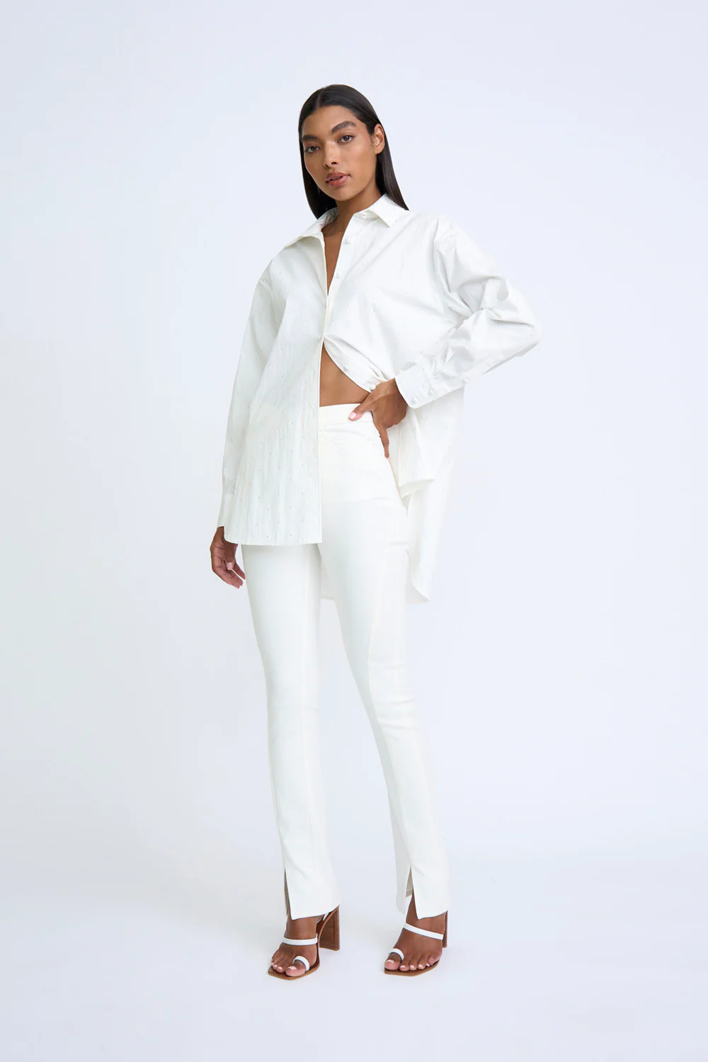Diamante Spot Shirt | Final Sale - Ivory - Image 5