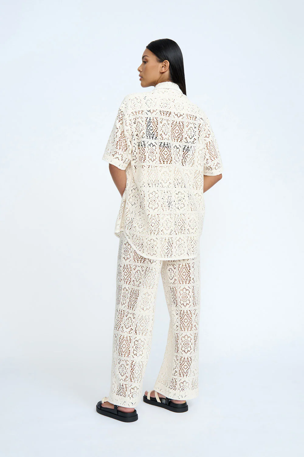 Drifter Lace Pant | Final Sale - Ecru - Image 4