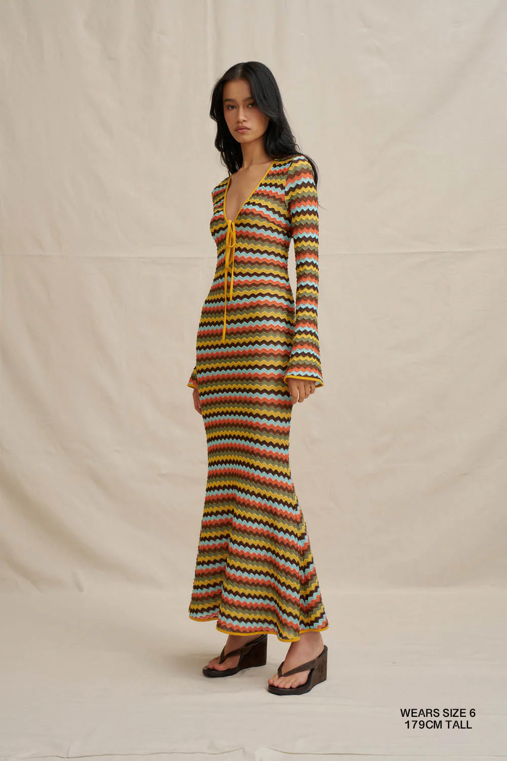 Fontana Tie Sheer Ankle Dress - Image 3