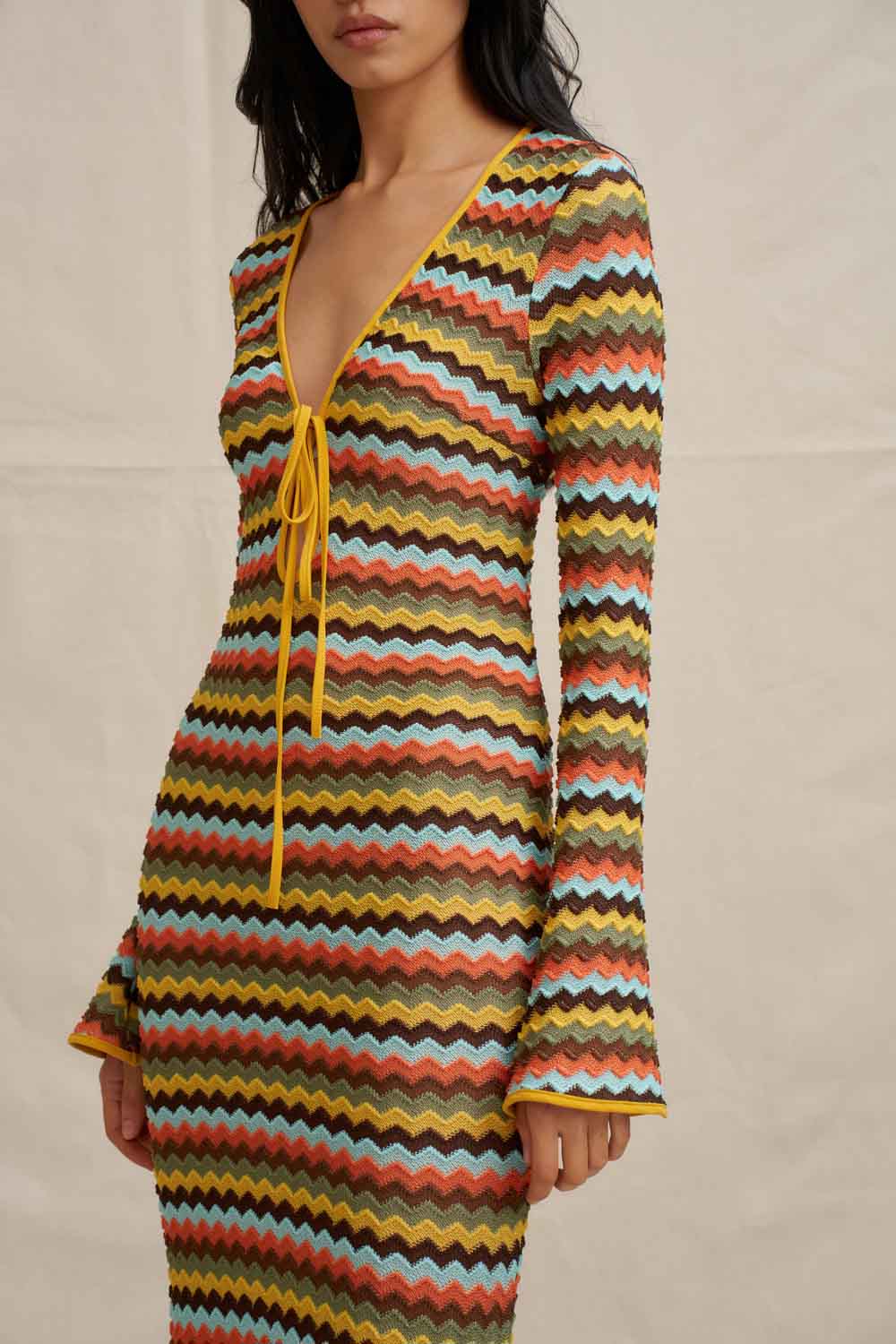 Fontana Tie Sheer Ankle Dress - Image 4