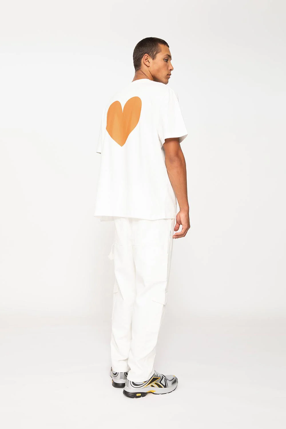 Heart Back Tee | Final Sale - Ivory Orange - Image 4