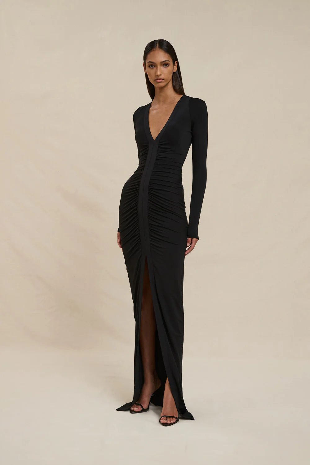 Jillian Jersey Dress - Black - Image 3