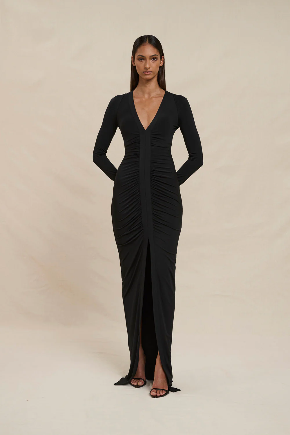 Jillian Jersey Dress - Black - Image 6