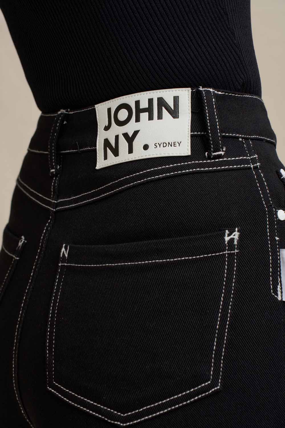 Johnny Flare Jean - Black - Image 5