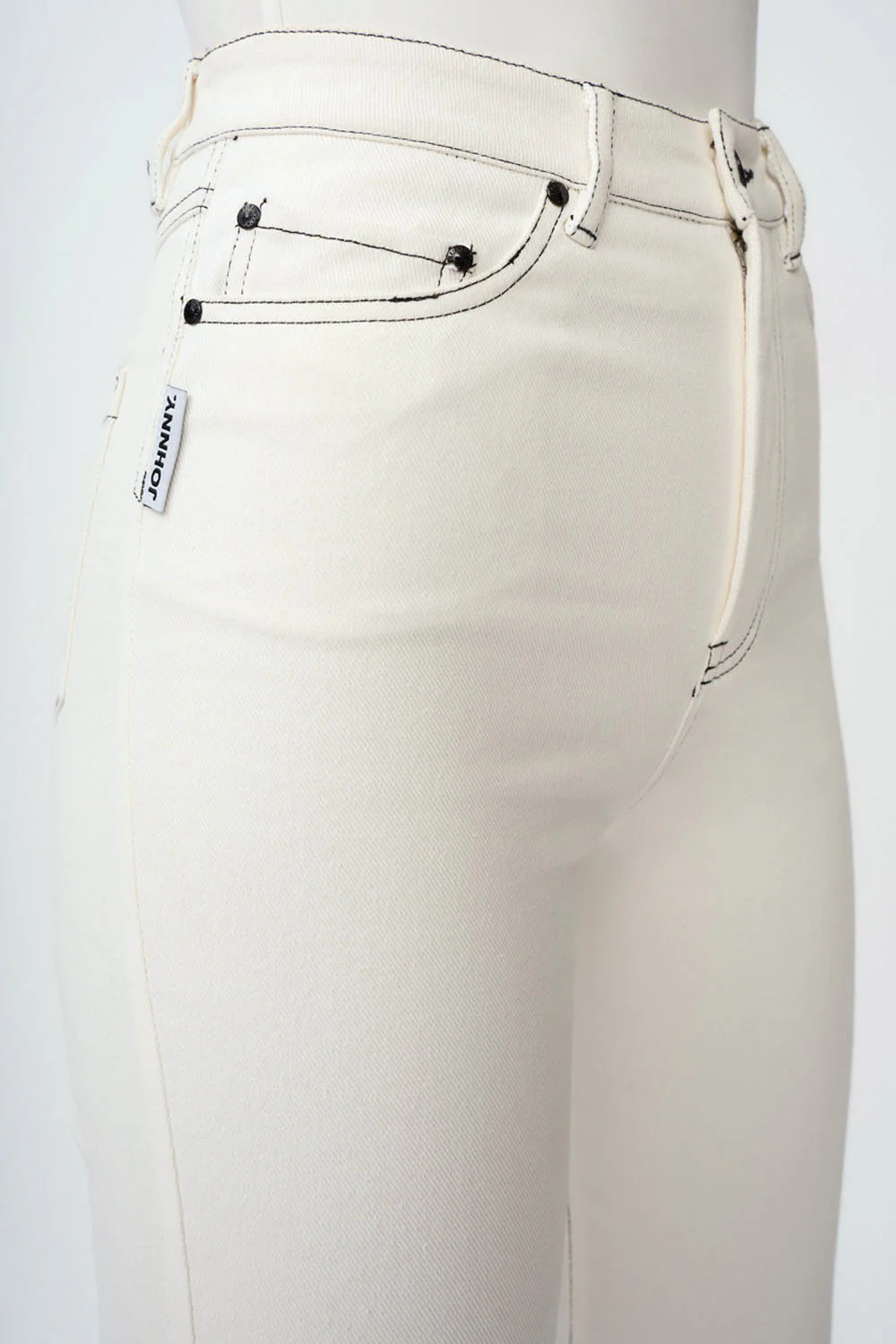 Johnny Flare Jean | Final Sale - White black - Image 6