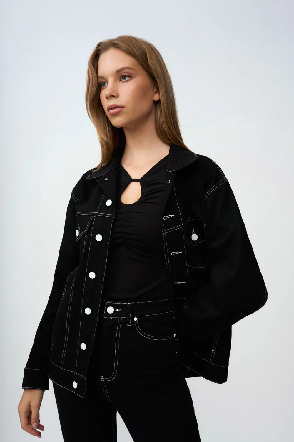 Johnny Jean Jacket - Black White - Image 3