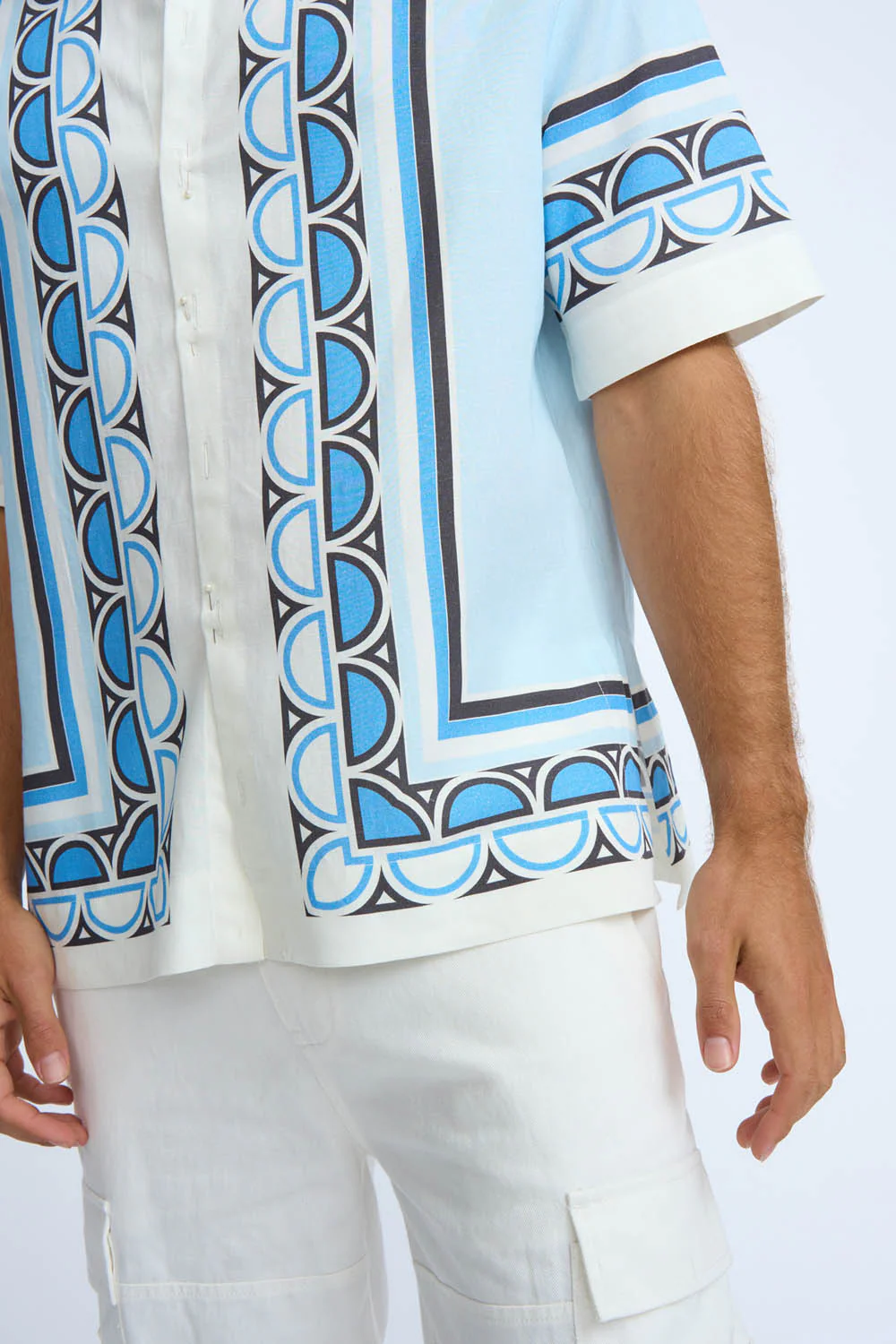 Oceana Holiday Shirt | Final Sale - Blue Multi - Image 3