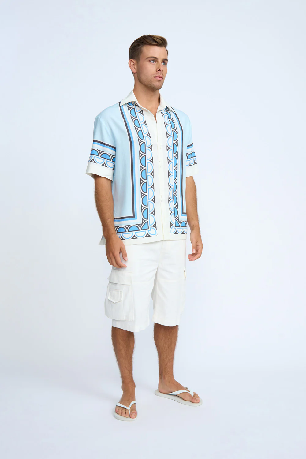 Oceana Holiday Shirt | Final Sale - Blue Multi - Image 7