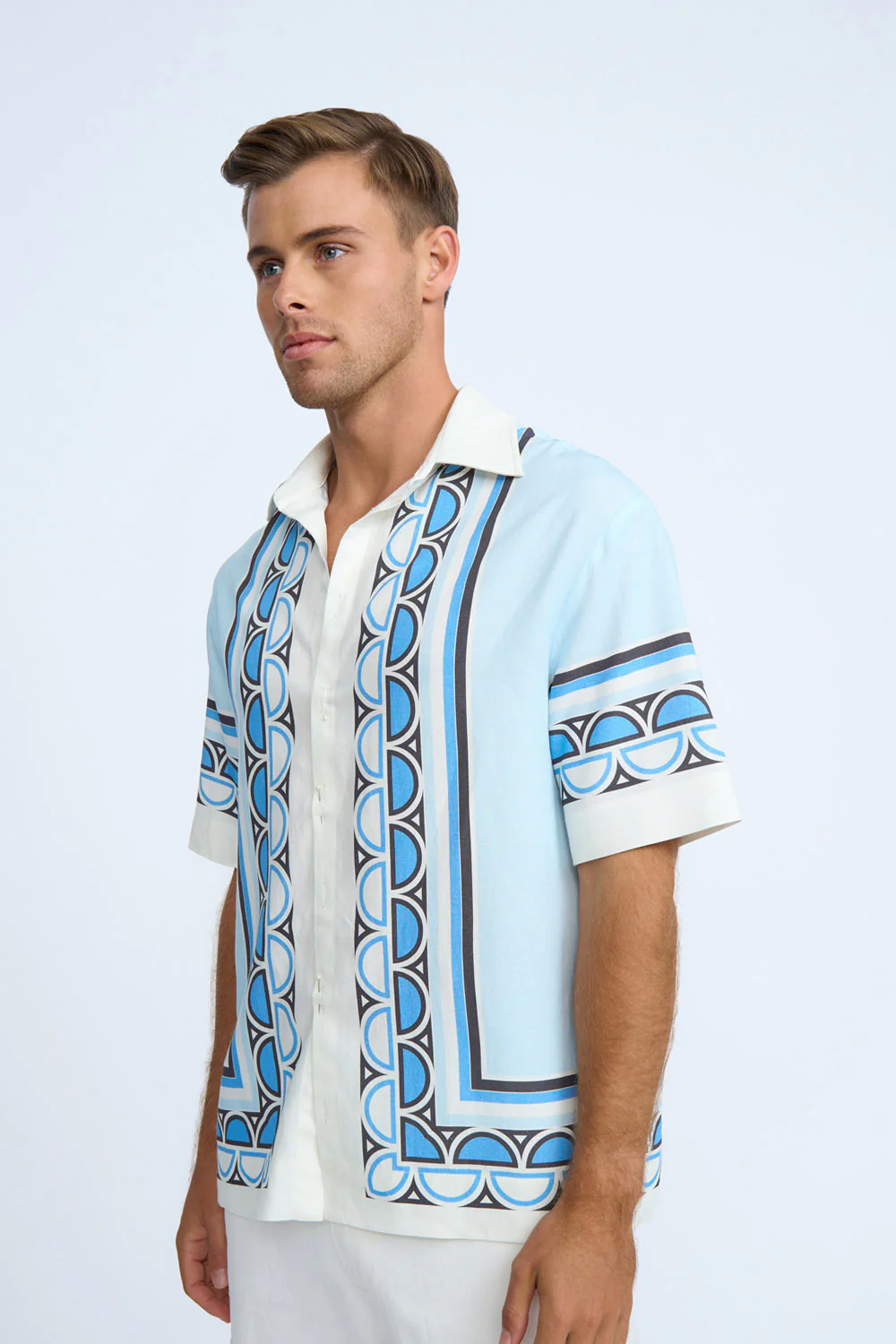 Oceana Holiday Shirt | Final Sale - Blue Multi - Image 8
