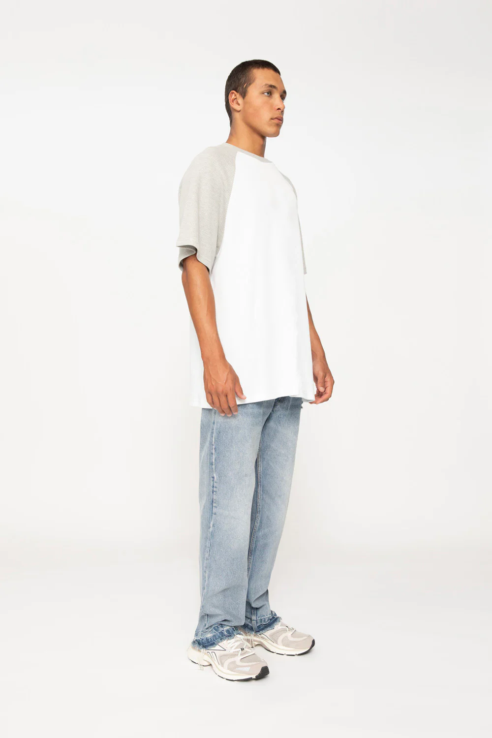 Oversize Raglan Tee | Final Sale - Ivory Grey - Image 7
