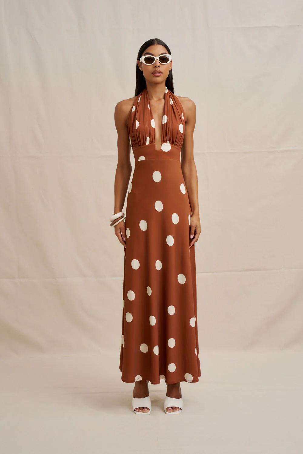 Paloma Polka Ankle Dress - Image 11