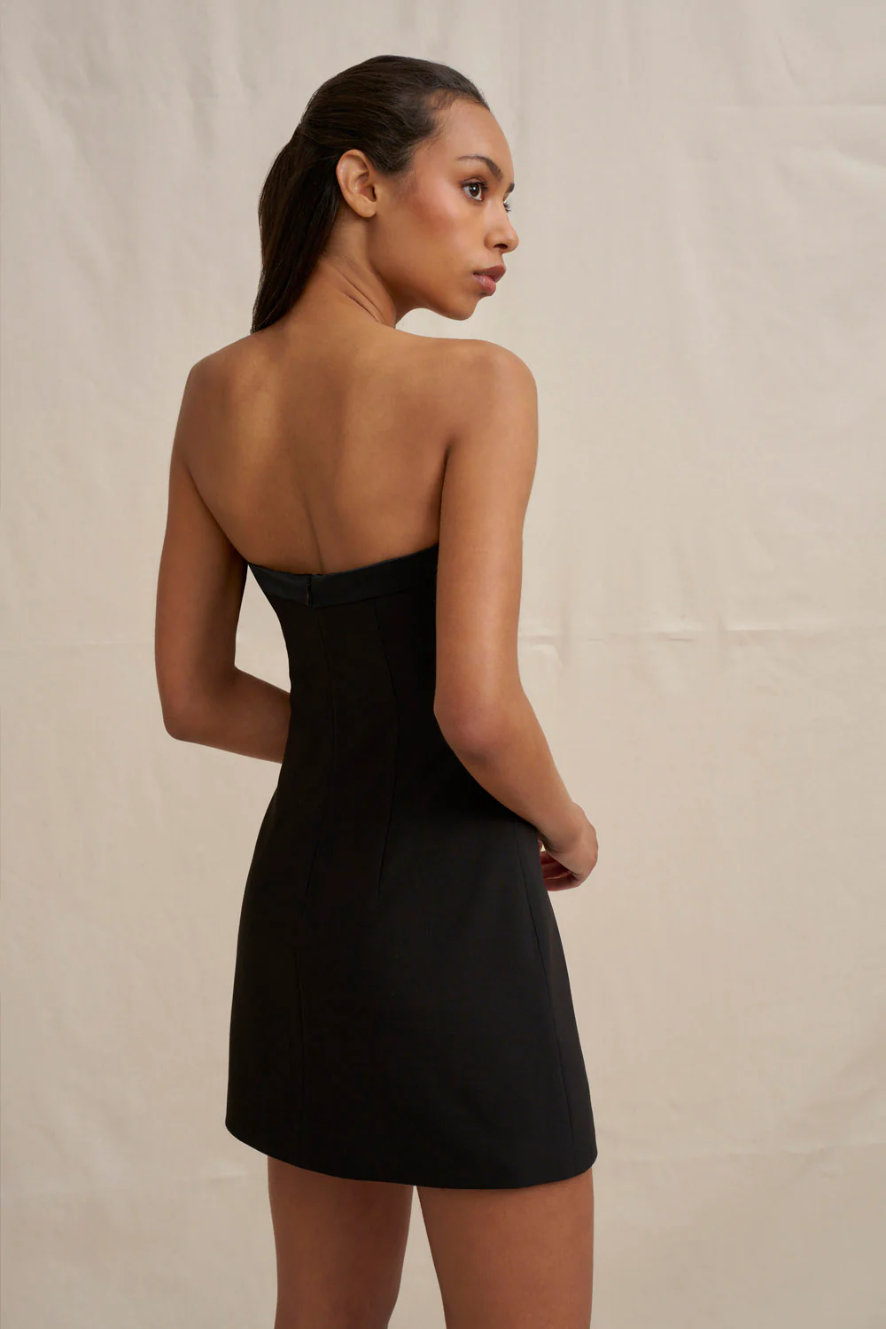 Sabrina Mini Dress - Black - Image 5