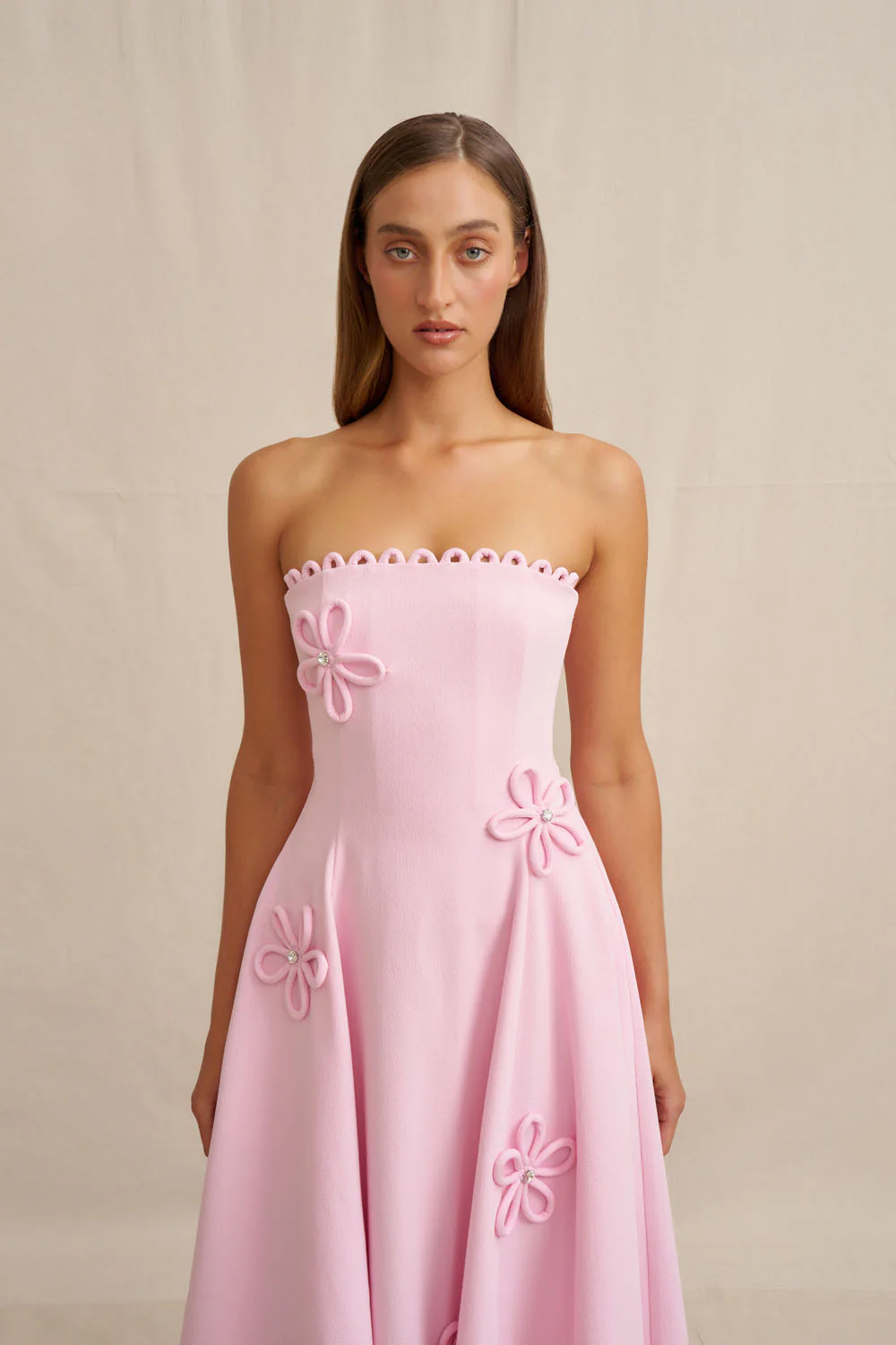 PRE-ORDER | Sky Flower Strapless Dress - Image 10