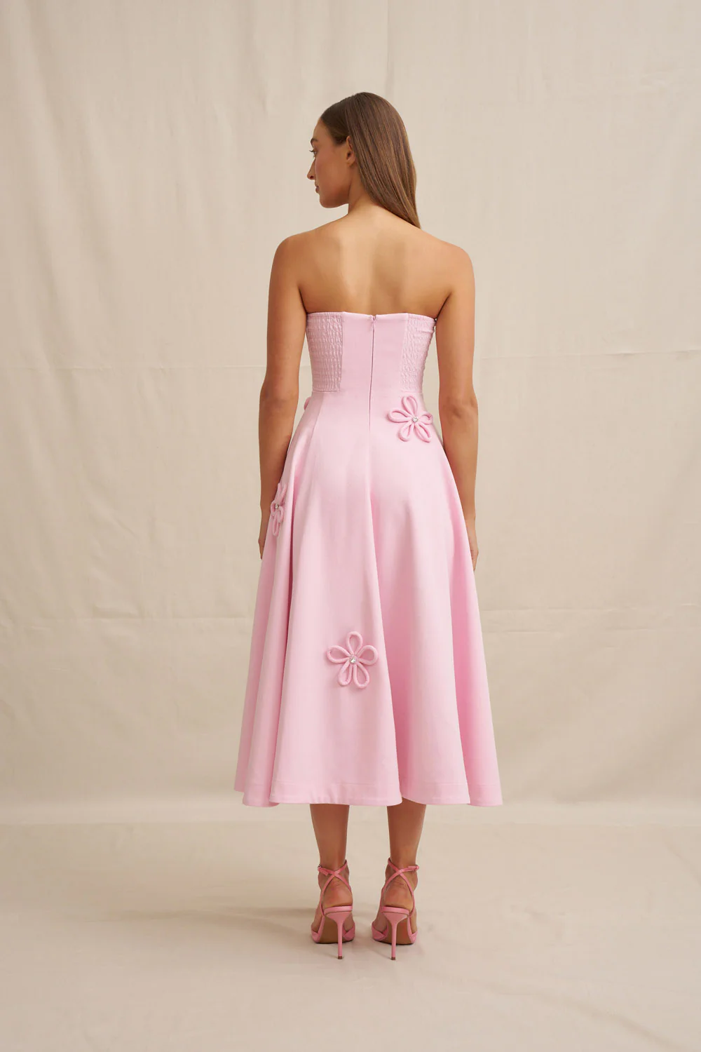PRE-ORDER | Sky Flower Strapless Dress - Image 9