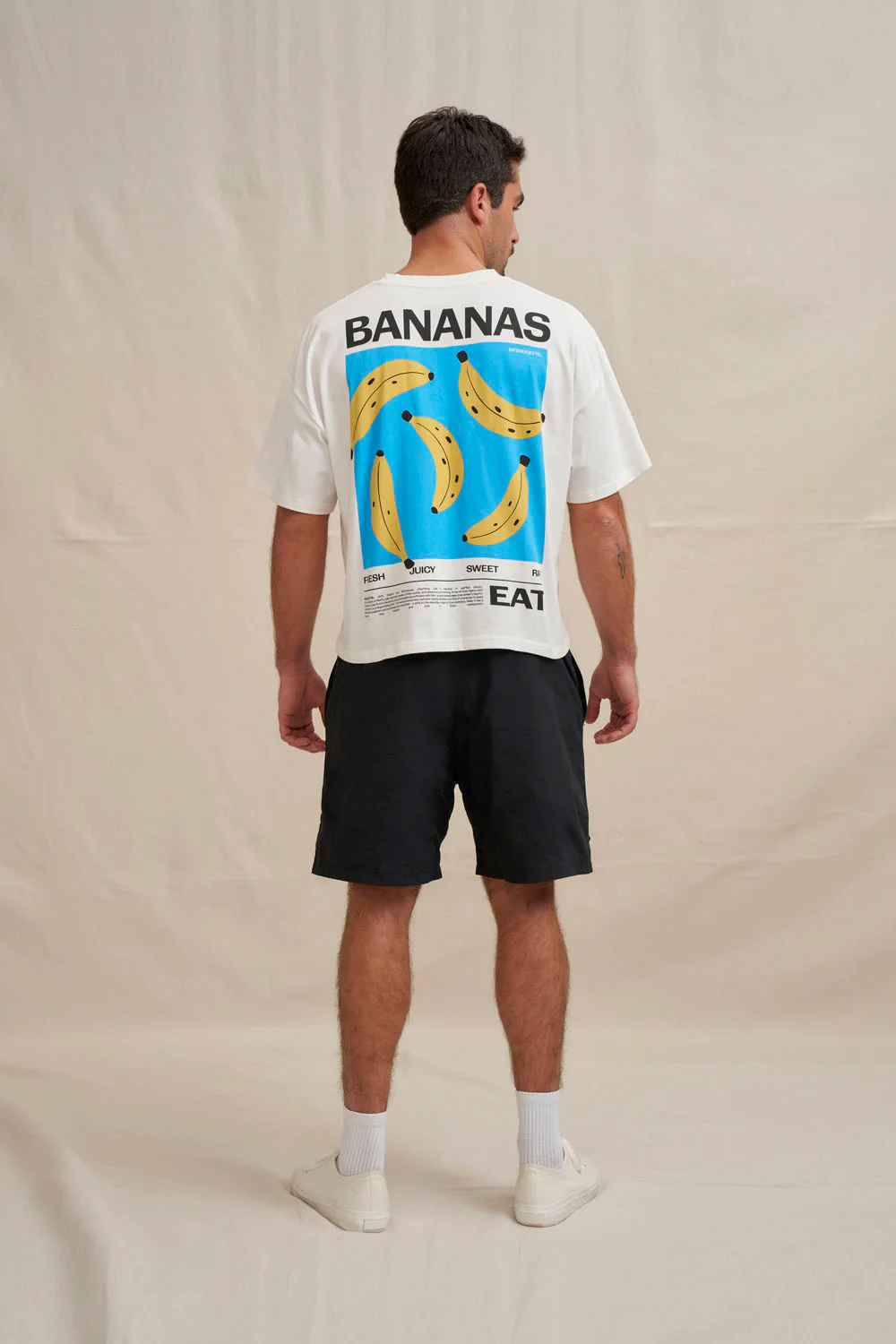 Bananas Compact Tee - Ivory - Image 5