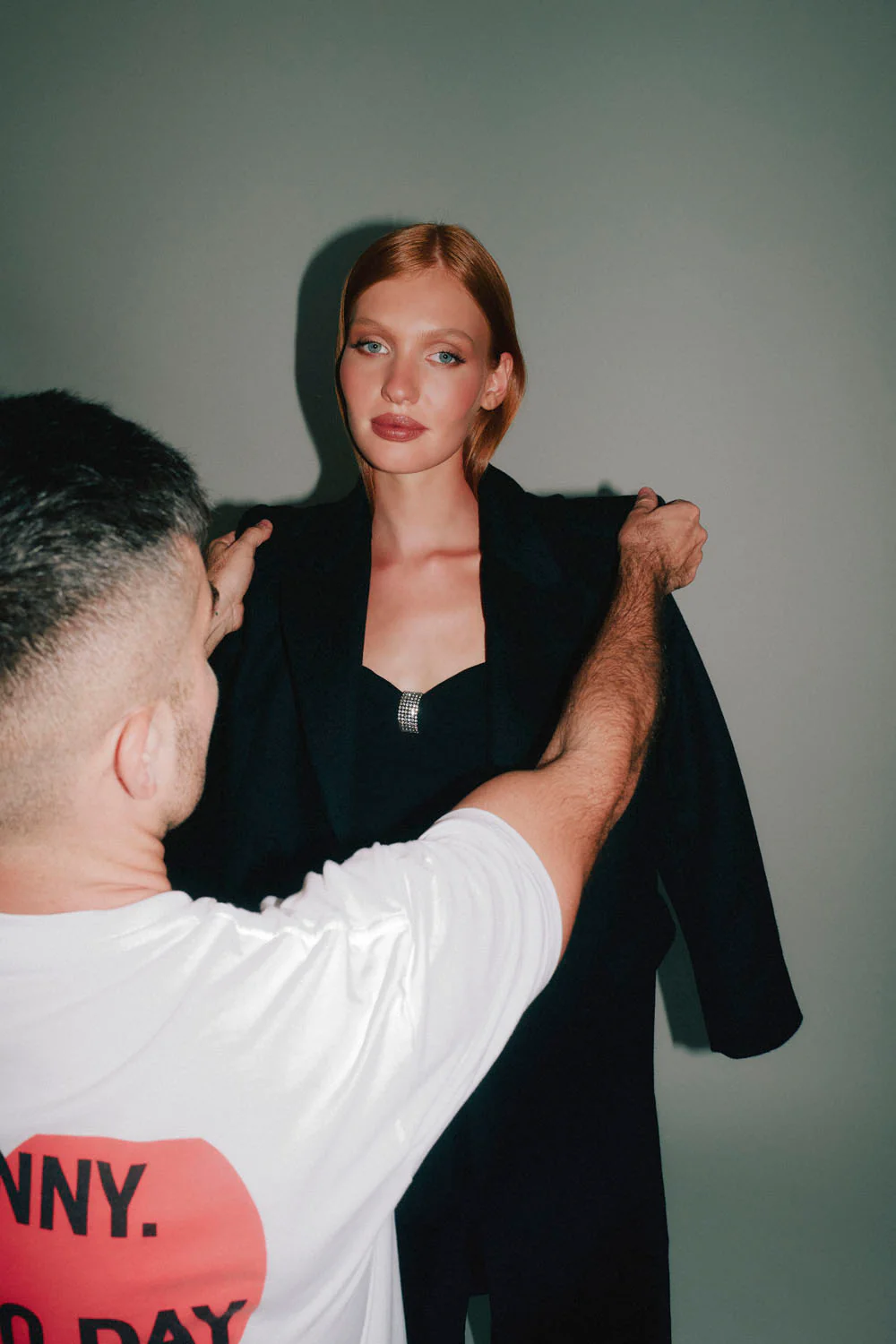 Winona Long Line Coat - Black - Image 8